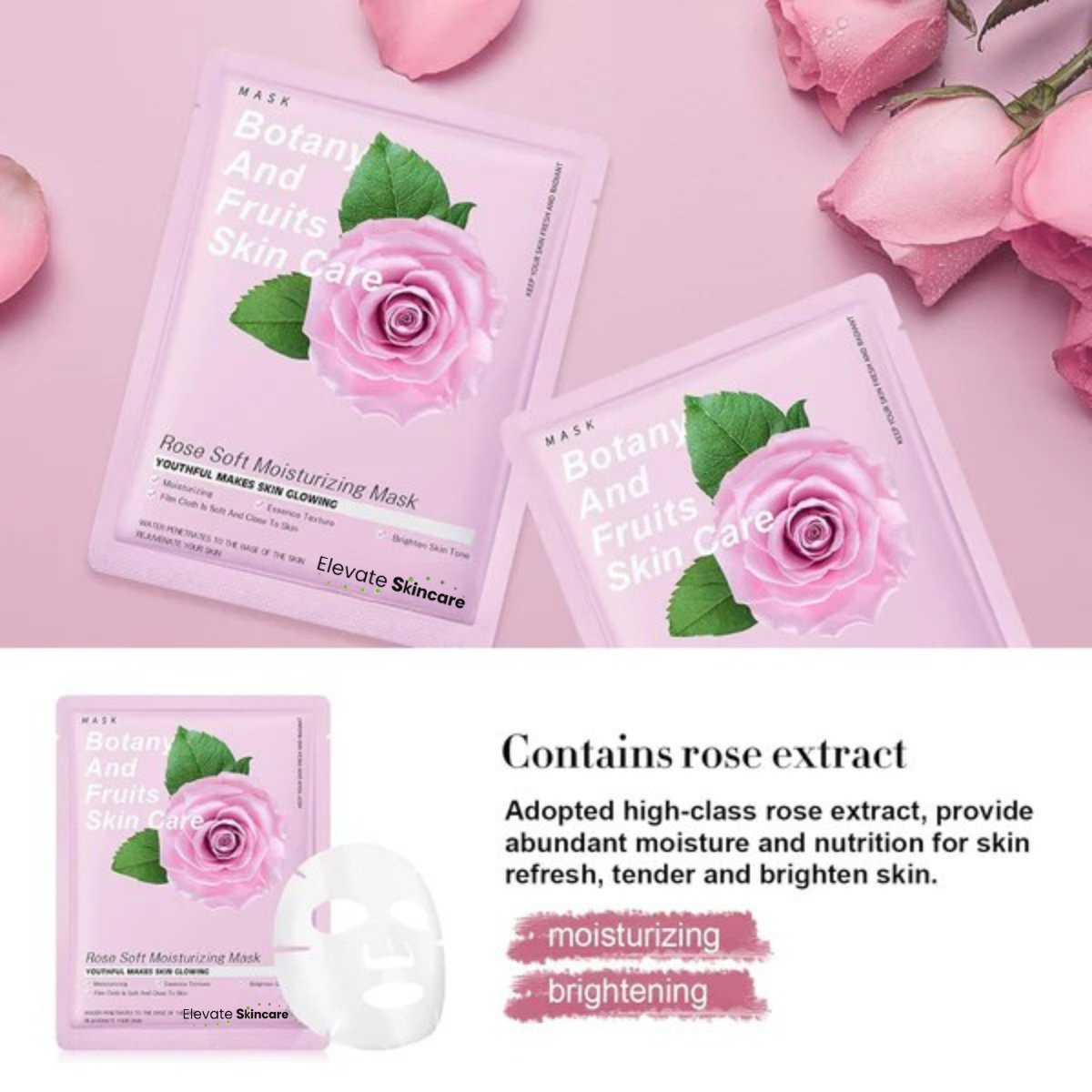 8 Pack Moisturising Facial Mask