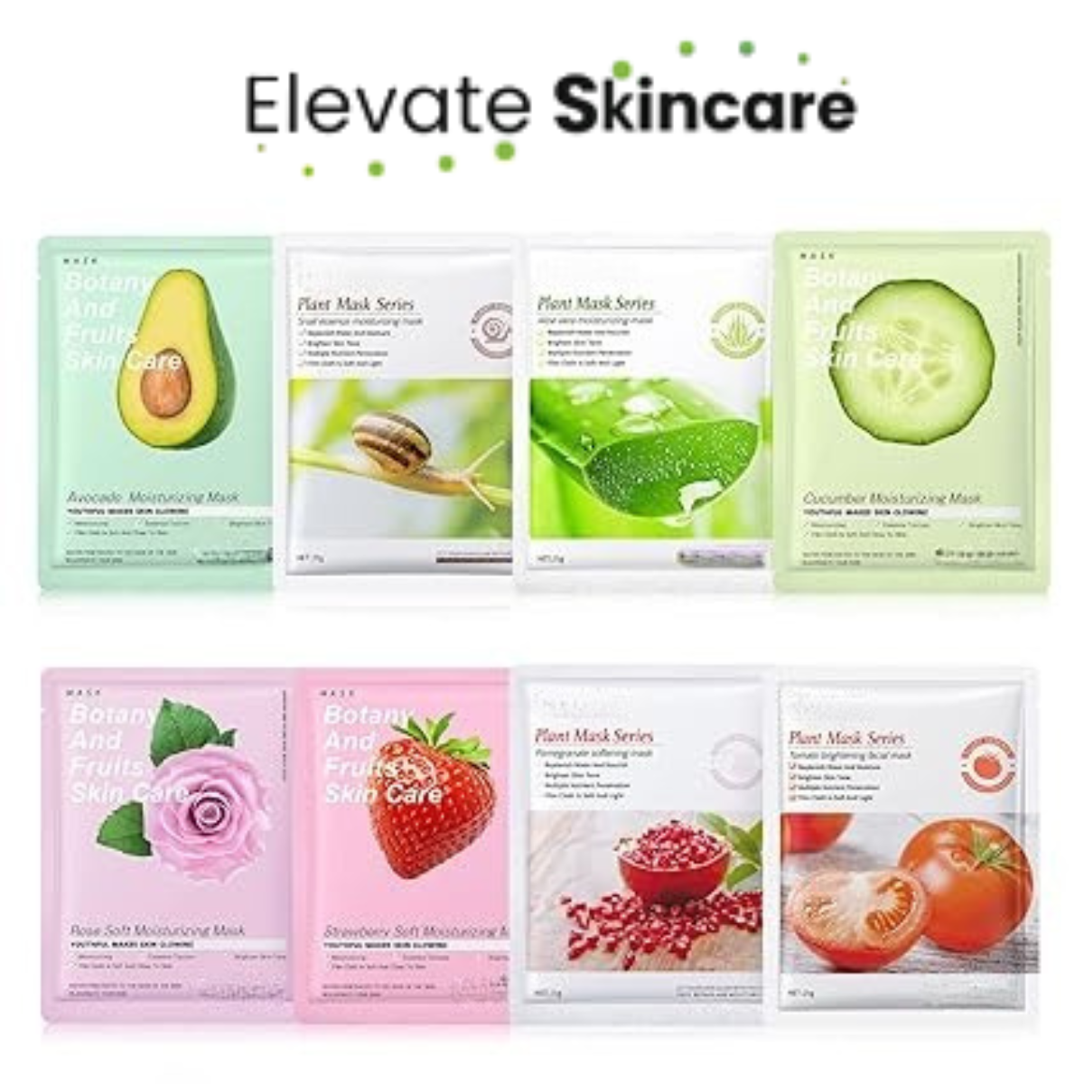 8 Pack Moisturising Facial Mask