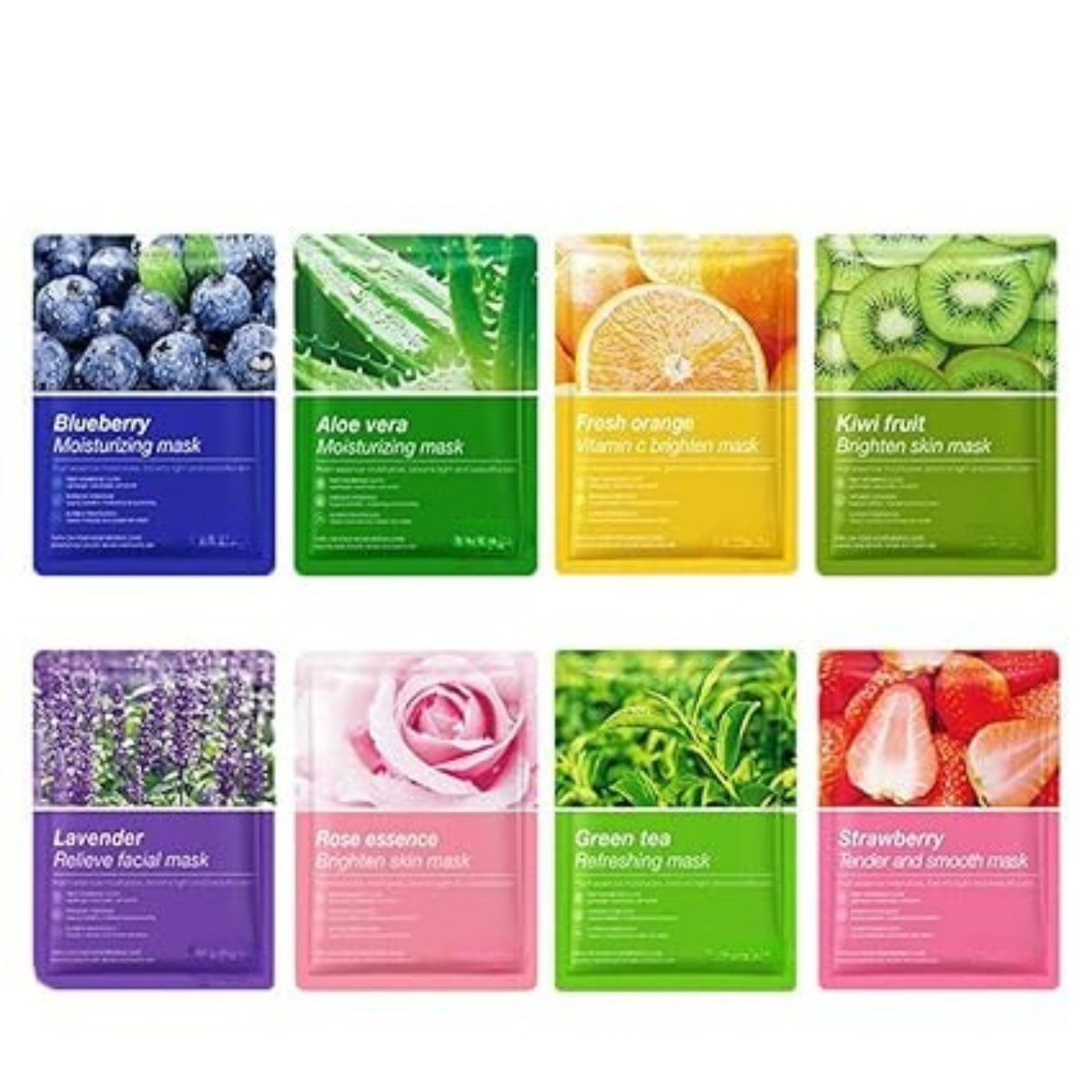 8 Pack Moisturising Facial Mask