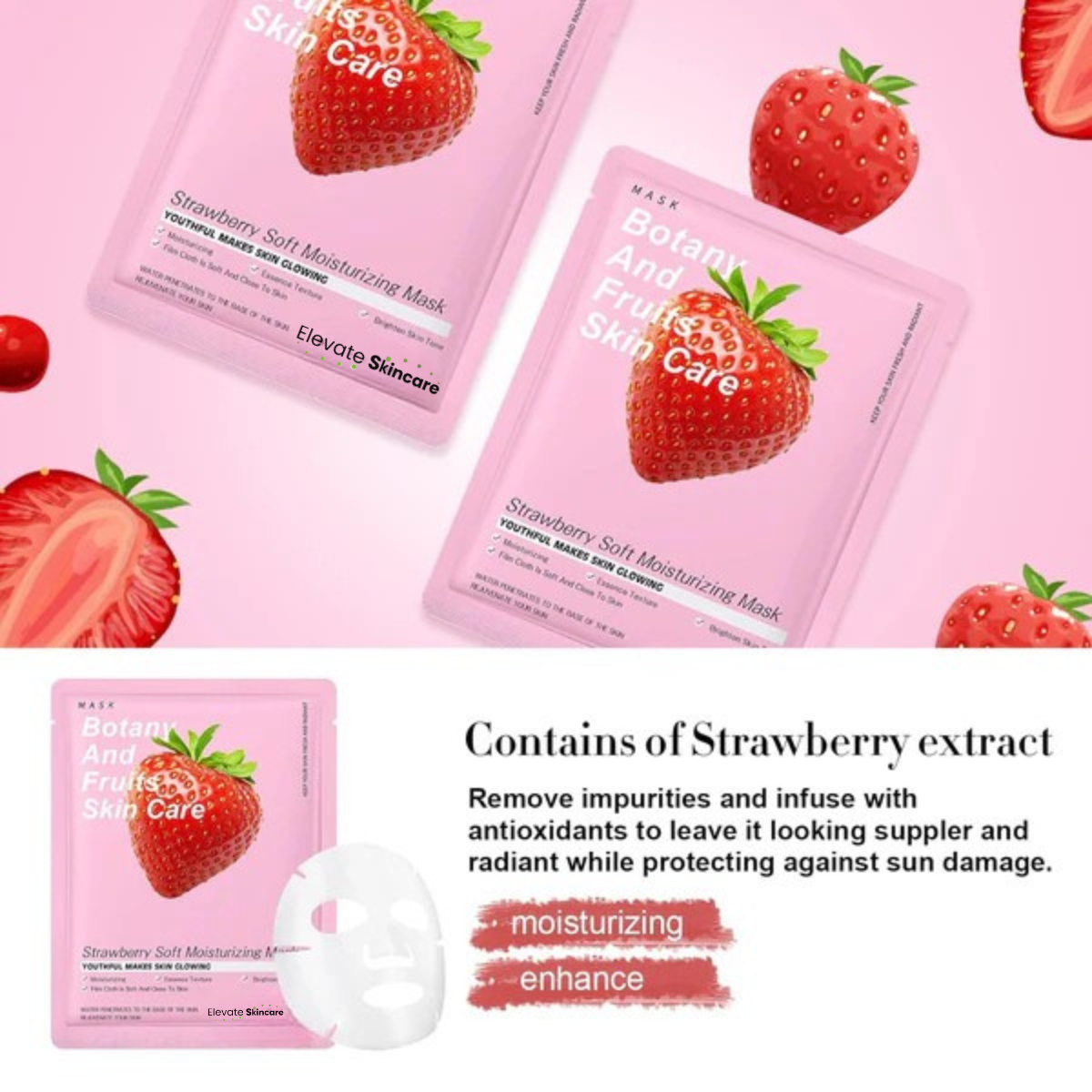 8 Pack Moisturising Facial Mask
