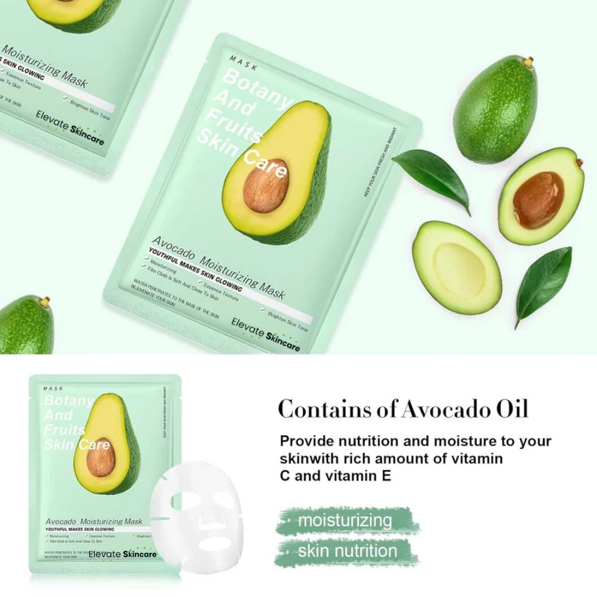 8 Pack Moisturising Facial Mask